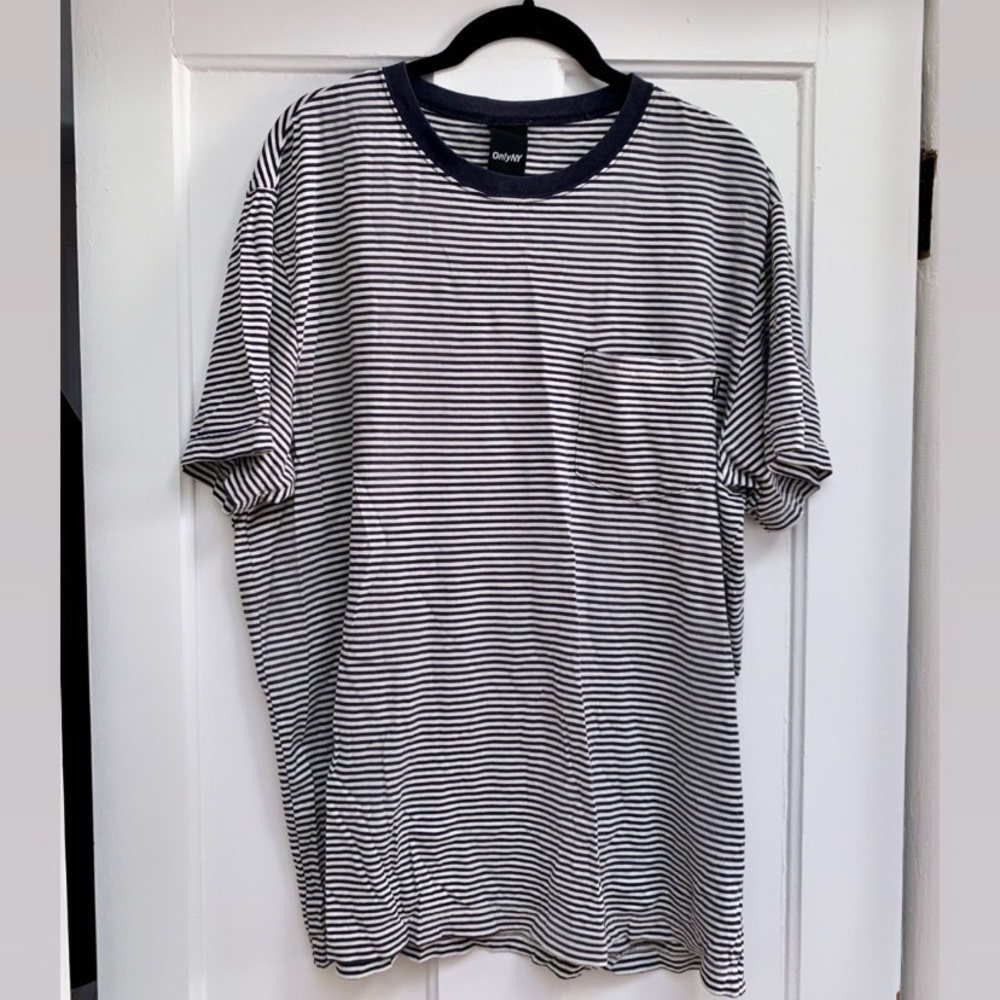 OnlyNY Striped T-Shirt, L